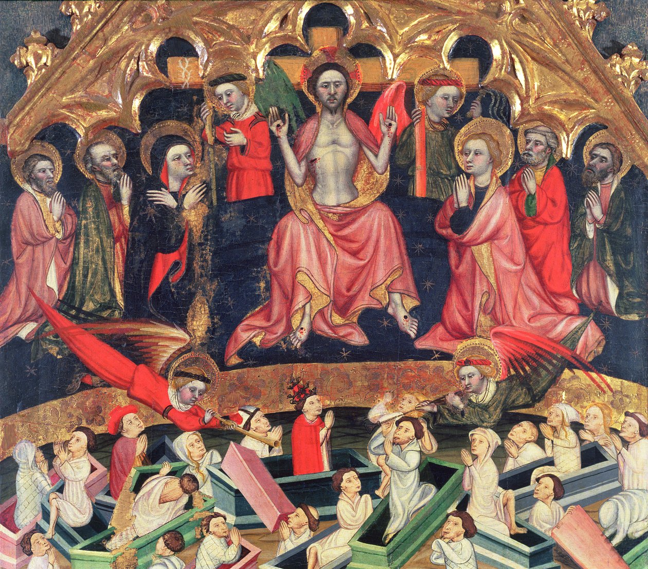 Den siste dommen fra altertavlen ved den gamle kirken Sant Salvador d