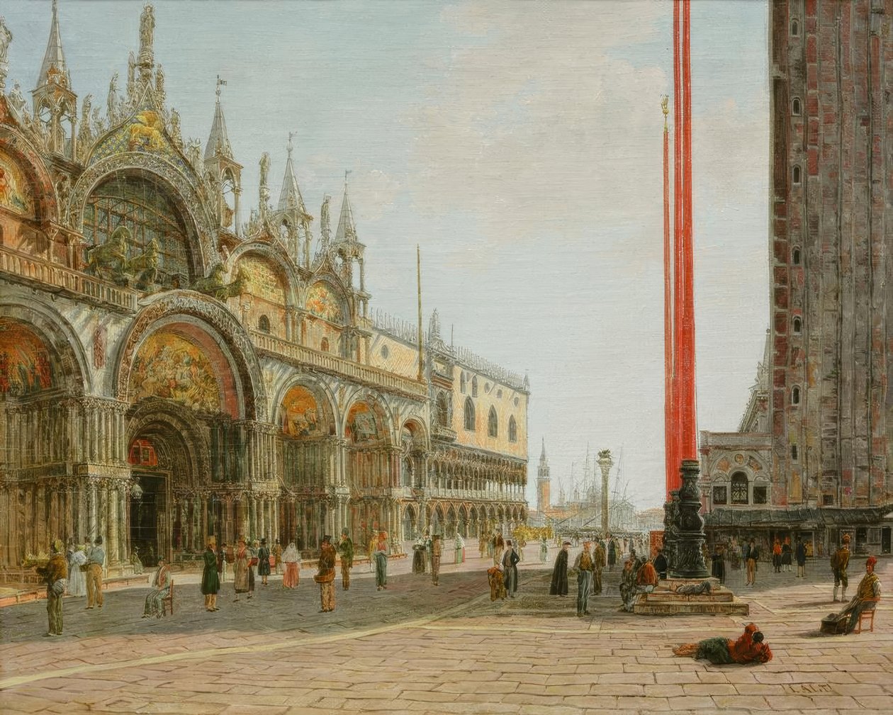 San Marco i Venezia av Jakob Alt