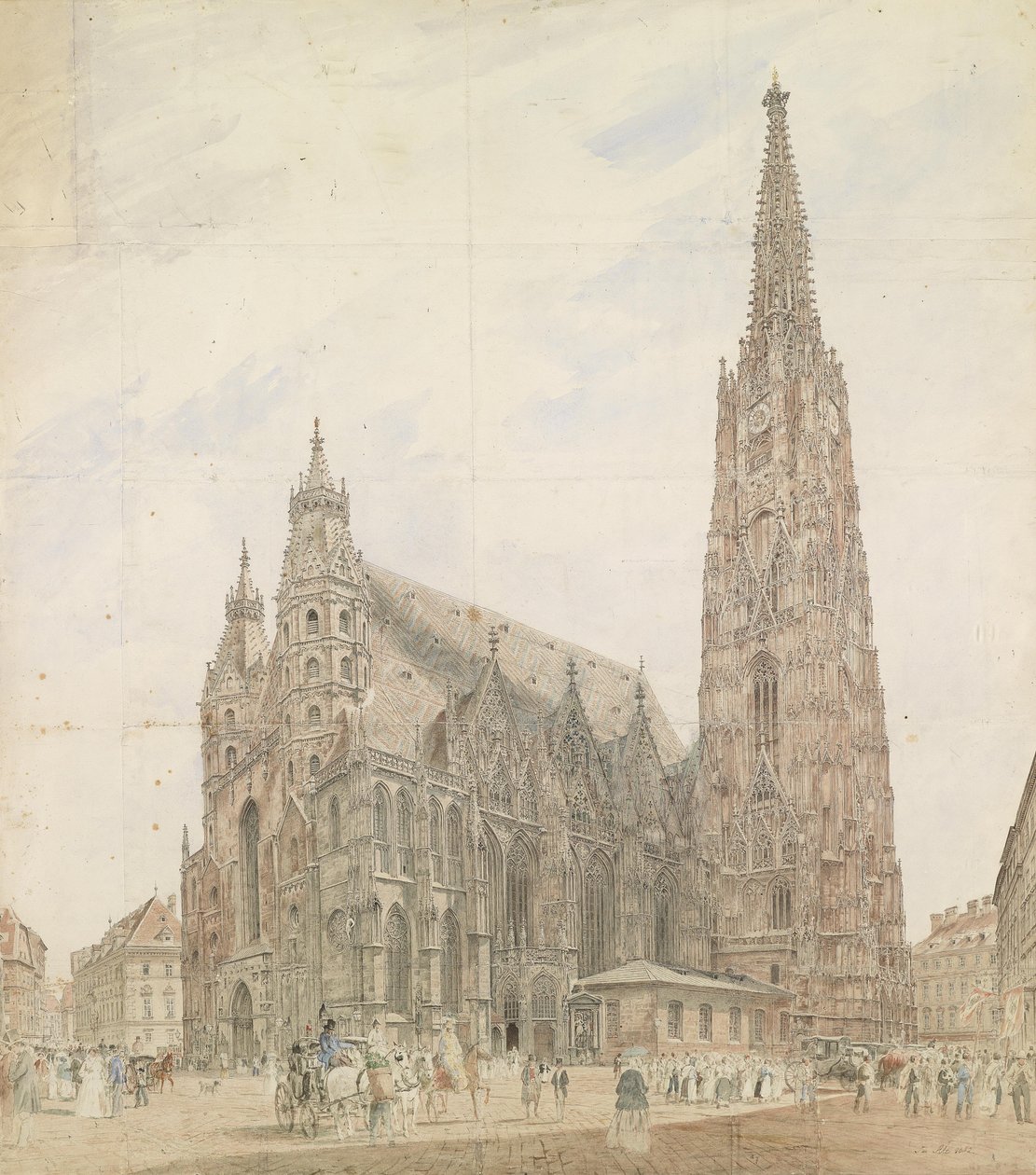 Stefansdomen i Wien av Jakob Alt