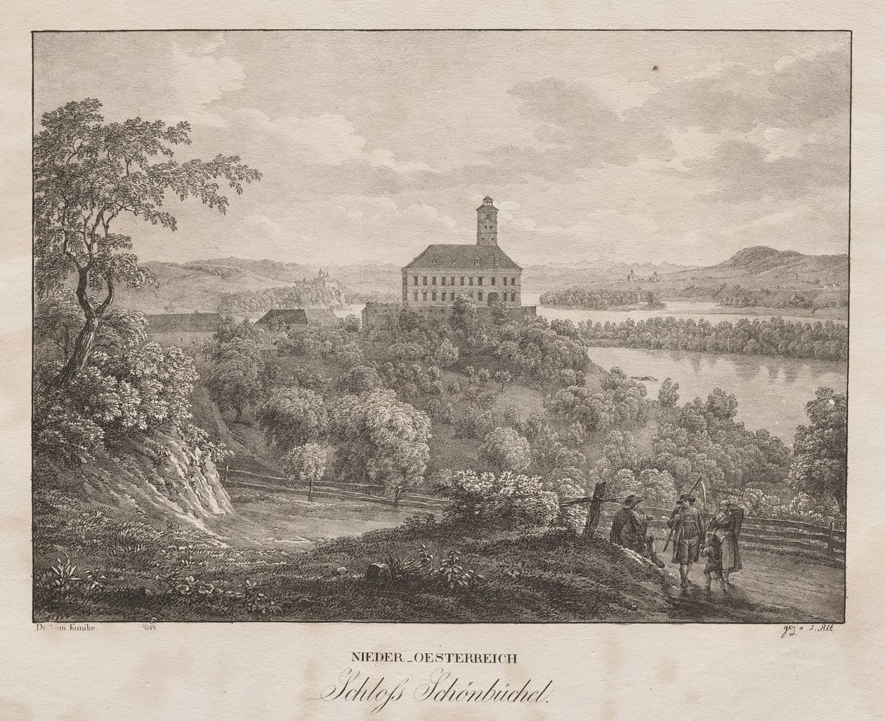 Nedre Østerrike, Schöbüchel slott av Jakob Alt