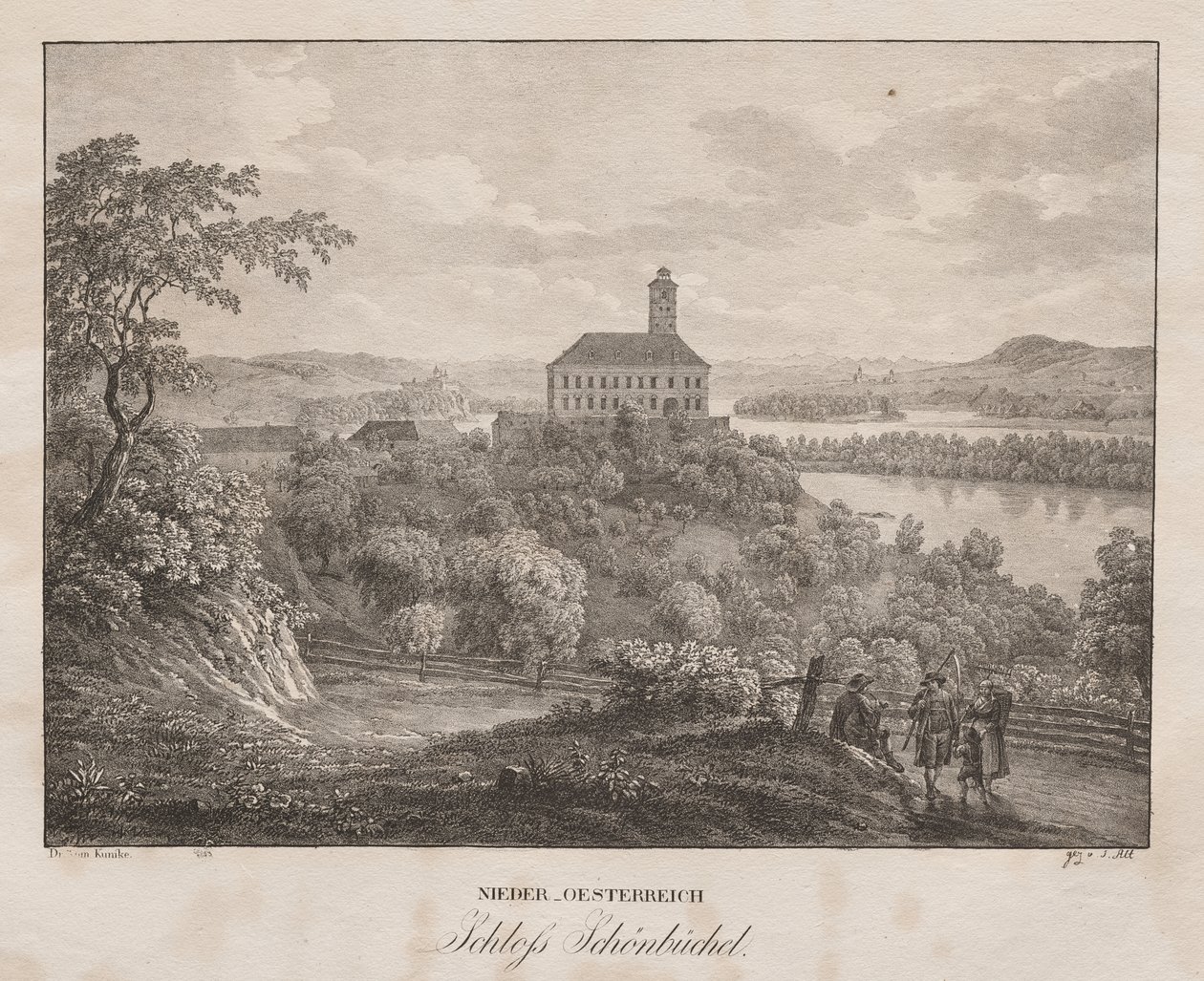 Nedre Østerrike, Schöbüchel slott av Jakob Alt
