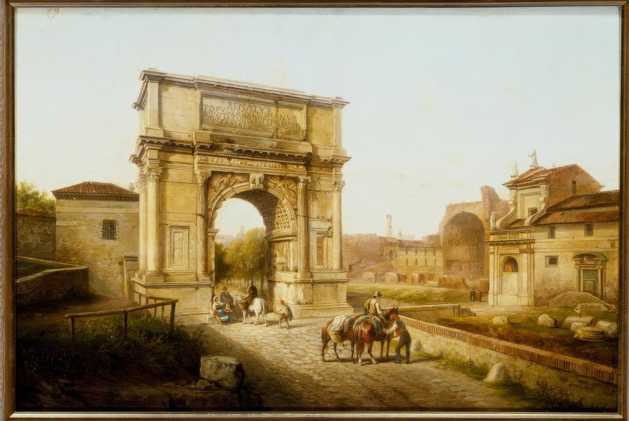 Roma, Titusbuen / maleri av Jakob Alt, 1800-tallet av Jakob Alt