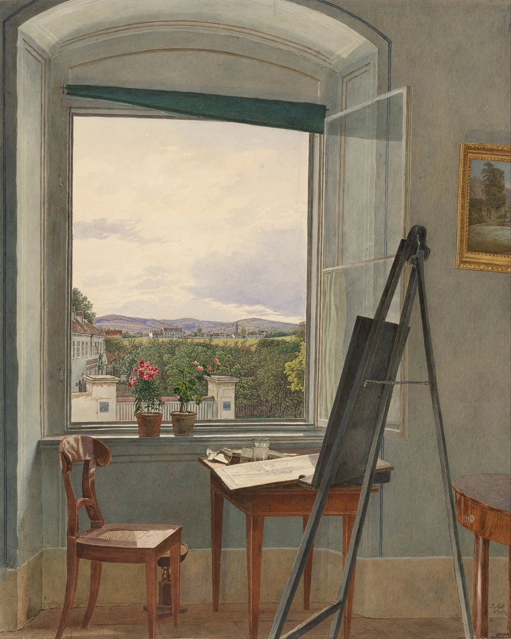 Utsikt fra Artists Studio i Alservorstadt mot Dornbach, 1836 av Jakob Alt