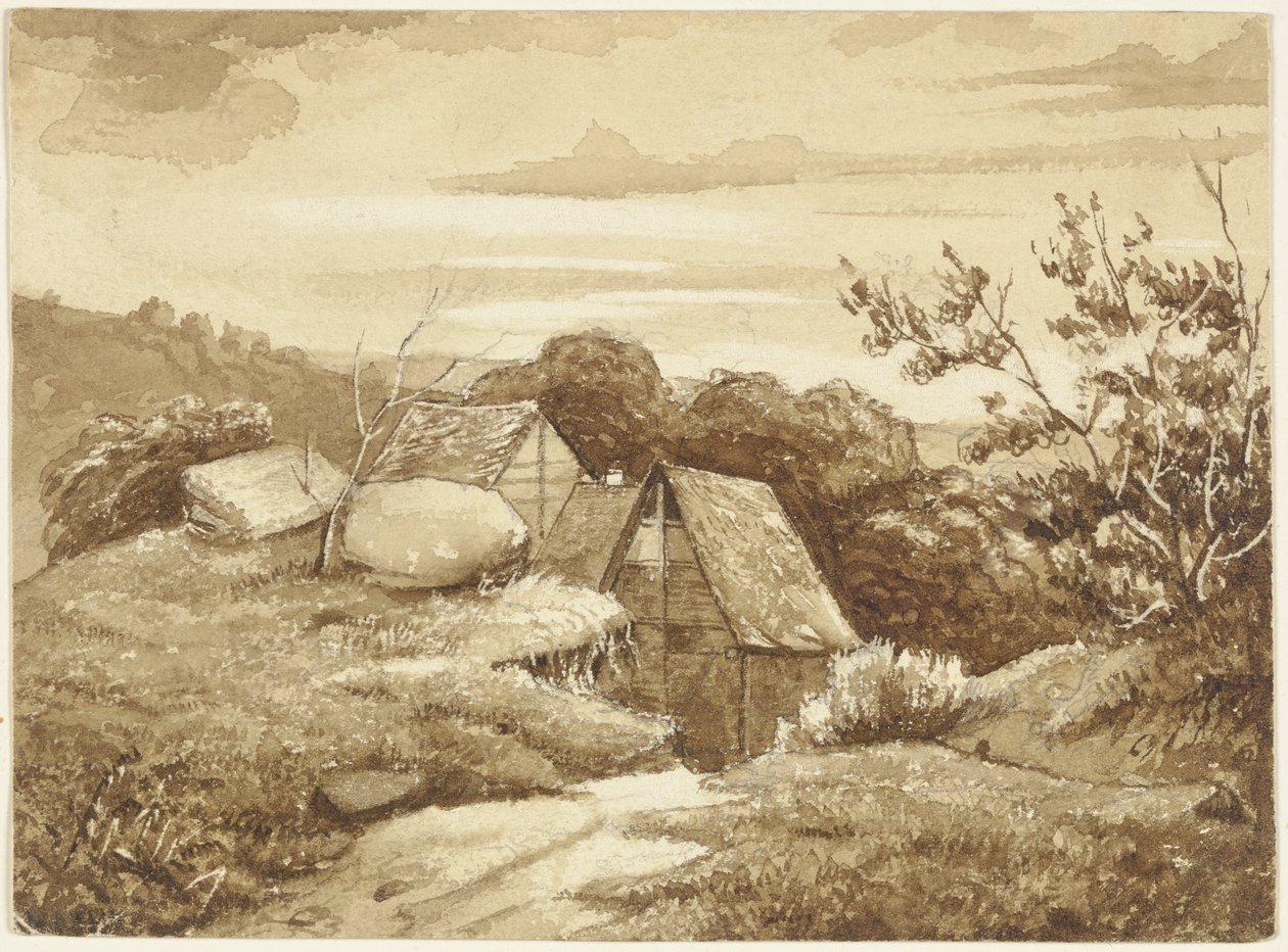 Gård i et landskap av Jakob Becker