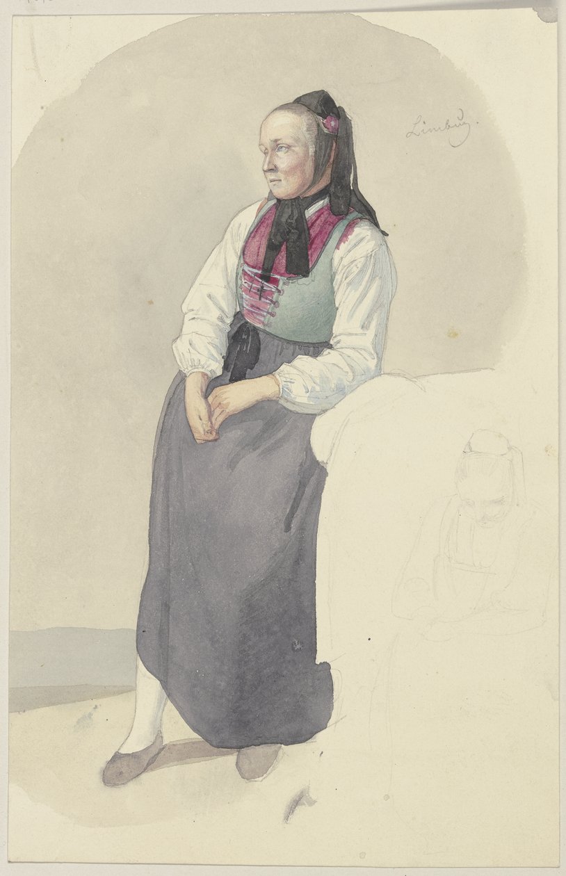 Hessisk bondekvinne av Jakob Becker