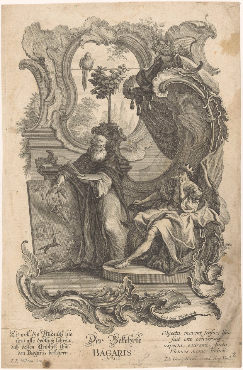 Konvertitten Bagaris Der Bekehrte Bagaris (tittel på objekt) Apelles og Bagaris (serietittel) av Jakob Gottlieb Thelott