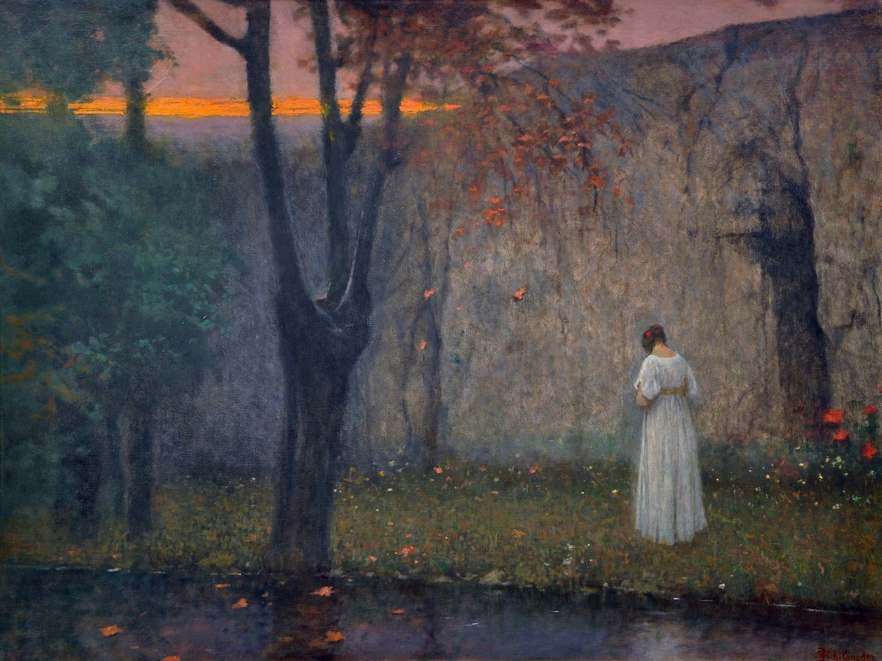 Autumn dawn av Schikaneder, Jakub (1855-1924) av Jakub Schikaneder