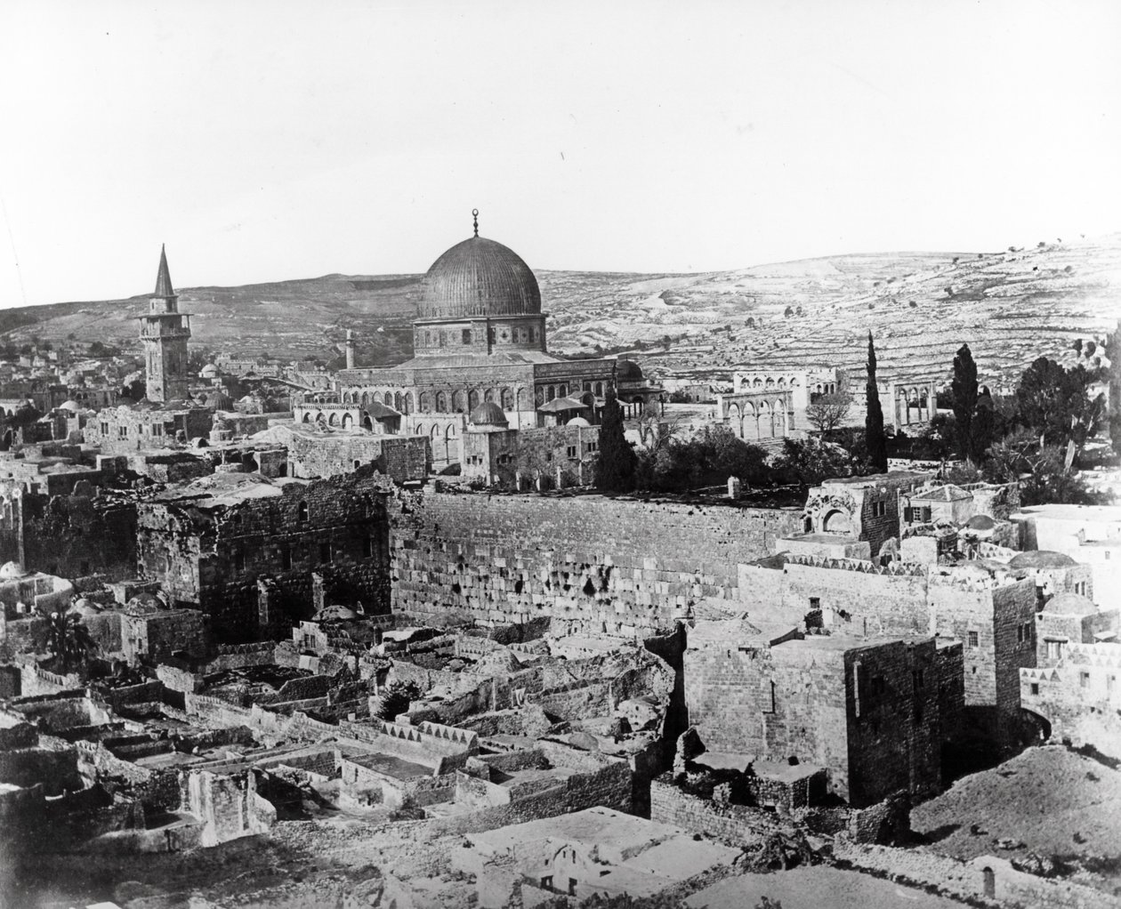 Klippedomen, 1857 av Felice Beato