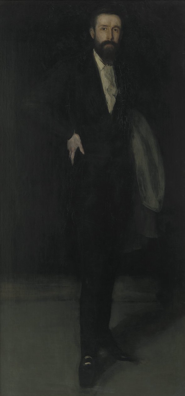 Arrangement i svart- Portrett av F. R. Leyland av James Abbott McNeill Whistler
