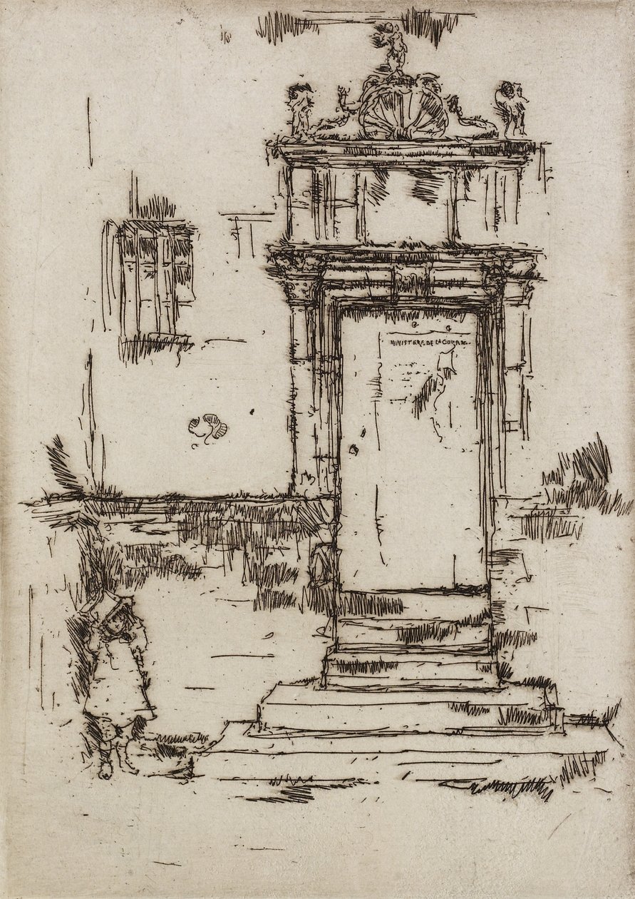 Kapelldøråpning, Montresor, 1888 av James Abbott McNeill Whistler