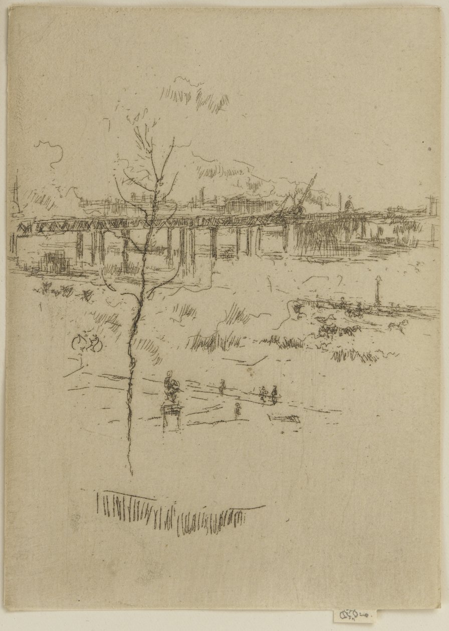 Charing Cross Railway Bridge, ca. 1887 (radering på papir) av James Abbott McNeill Whistler
