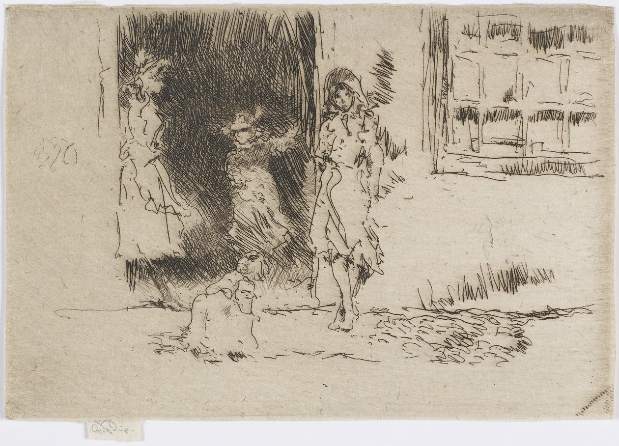 Cottage Door, ca. 1884-86 (etsing på papir) av James Abbott McNeill Whistler