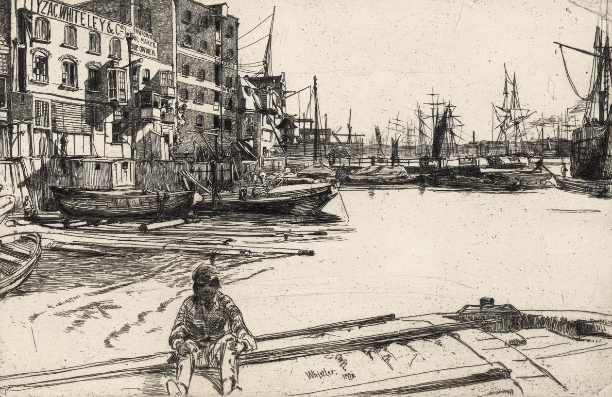 Eagle Wharf av James Abbott McNeill Whistler