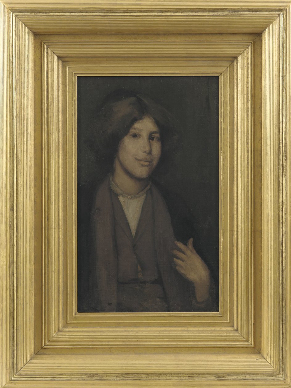 Grønt og gull: Historiefortelleren, ca. 1896-1900 av James Abbott McNeill Whistler