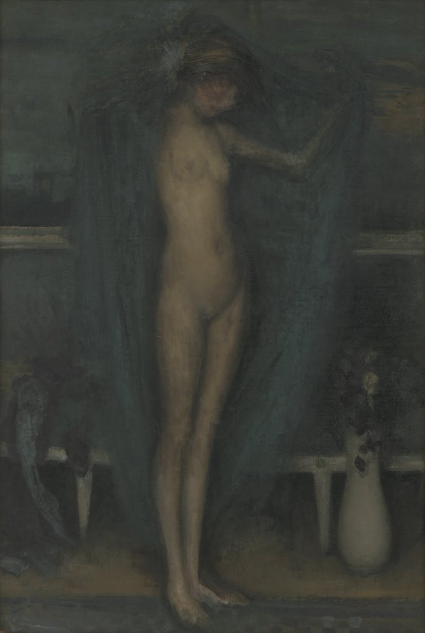 Harmoni i blått og gull- Den lille blå jenta av James Abbott McNeill Whistler