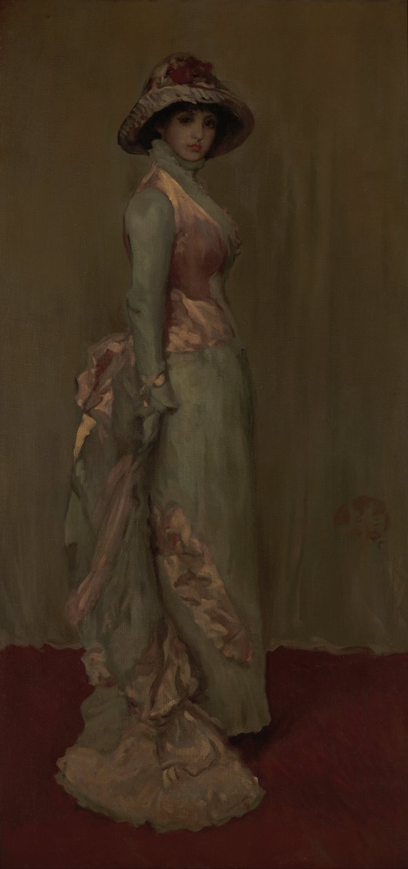 Harmoni i rosa og grå- Lady Meux av James Abbott McNeill Whistler