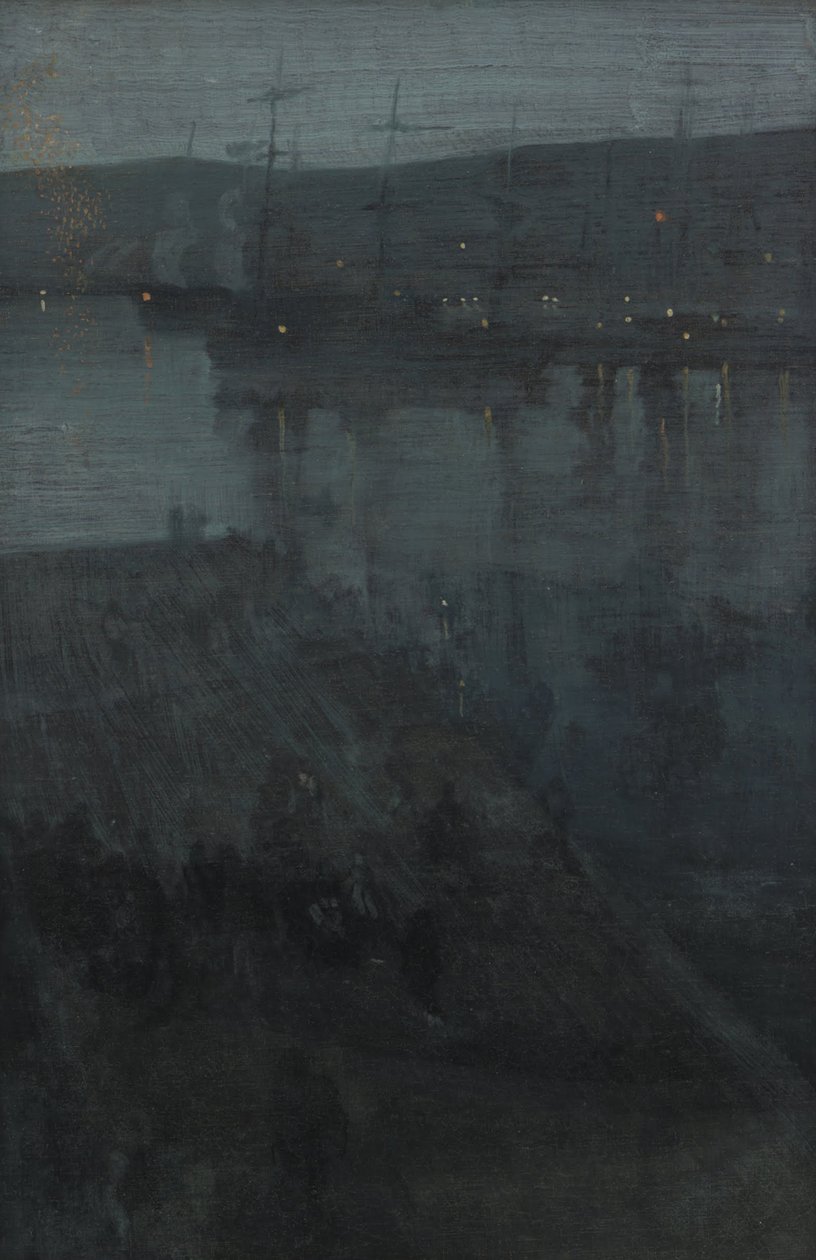 Nocturne i blått og gull- Valparaiso av James Abbott McNeill Whistler