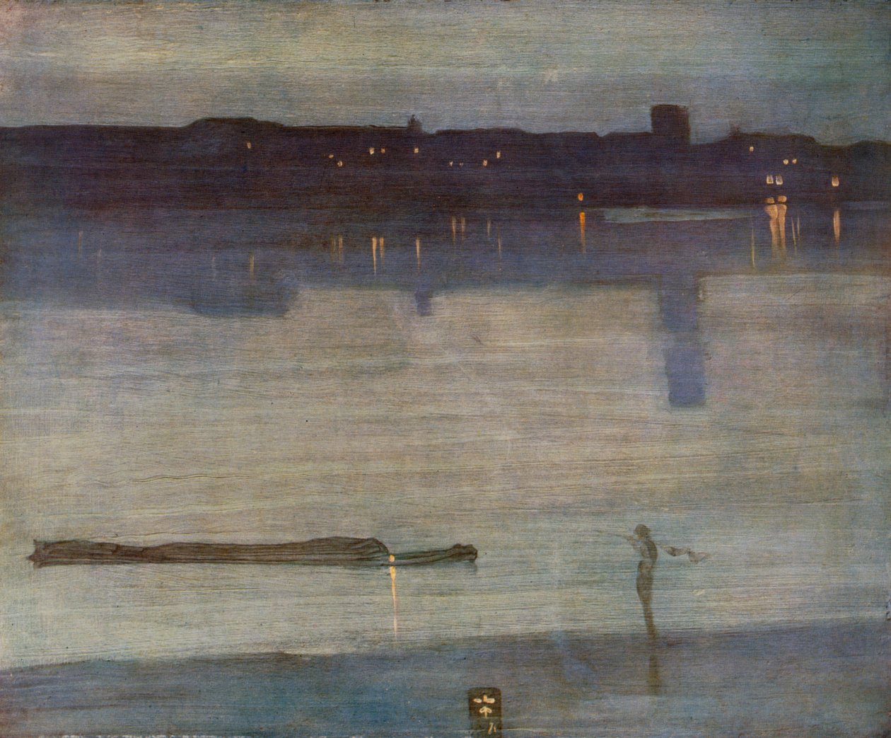 Nocturne i blått og grønt av James Abbott McNeill Whistler