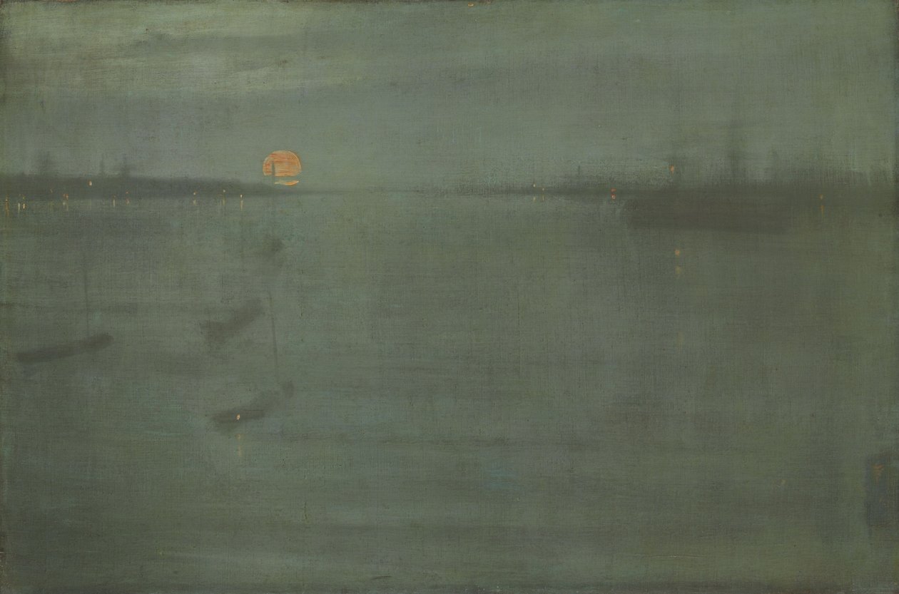 Nocturne- Blue and Gold-Southampton Water av James Abbott McNeill Whistler