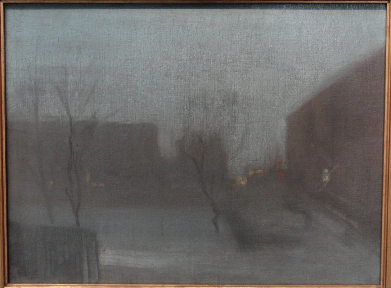 Nocturne- Trafalgar Square, Chelsea av James Abbott McNeill Whistler