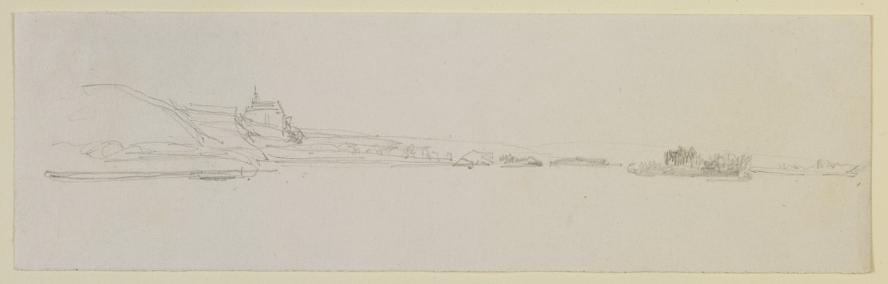 Pfalz, 1858 (blyant på hvitt papir) av James Abbott McNeill Whistler