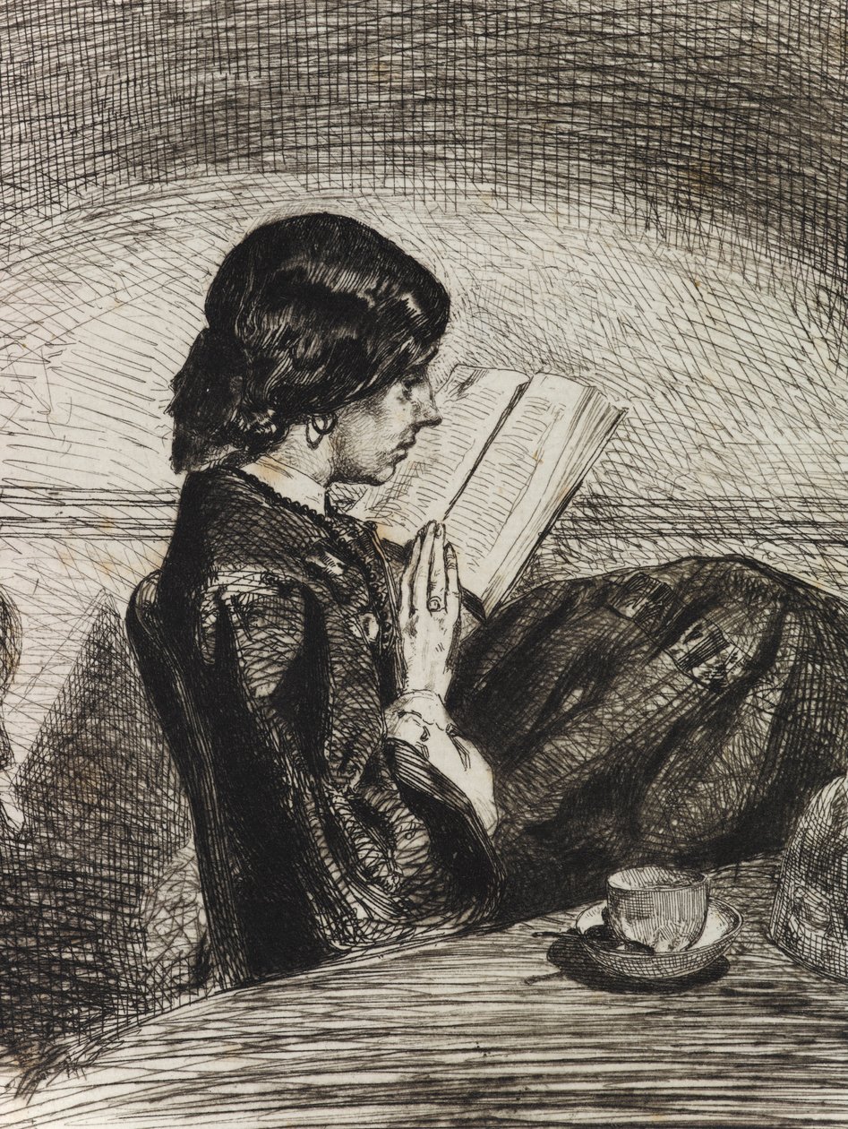 Lese av Lamplight av James Abbott McNeill Whistler