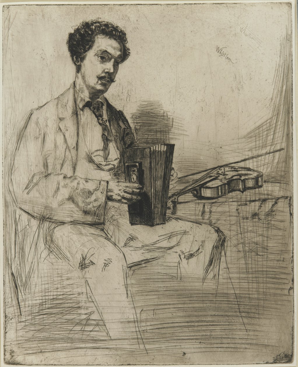 Ross Winans, ca. 1861 (radering på papir) av James Abbott McNeill Whistler