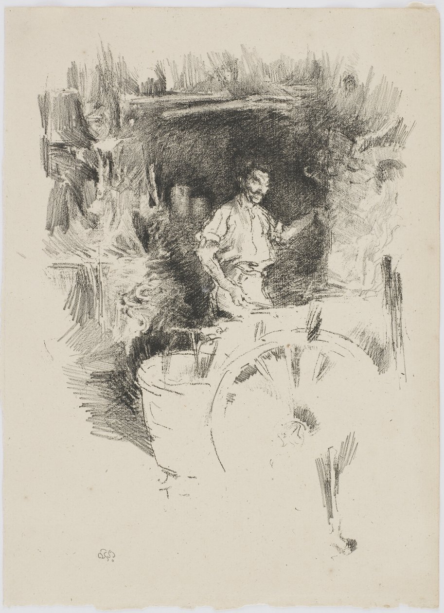 The Blacksmith, 1895-96 (lito på papir) av James Abbott McNeill Whistler