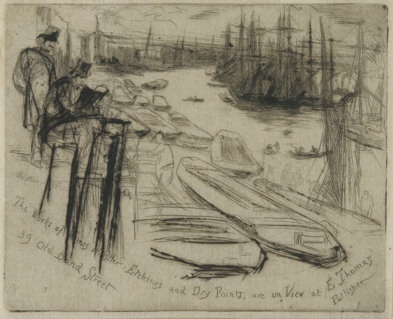 The Little Pool, 1861 (radering på papir) av James Abbott McNeill Whistler