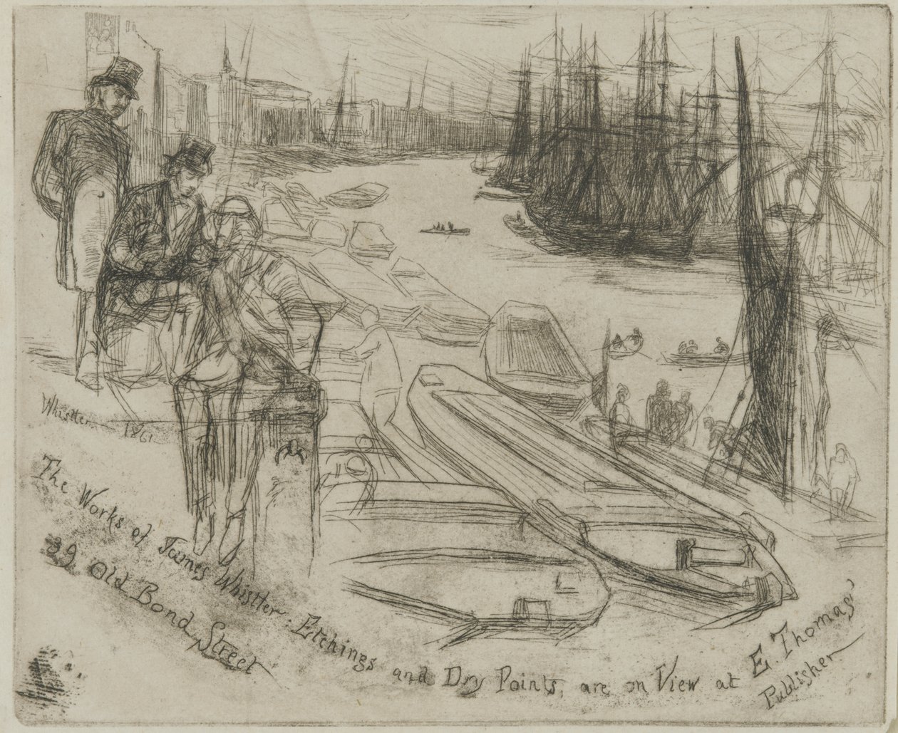The Little Pool, 1861 (radering på papir) av James Abbott McNeill Whistler