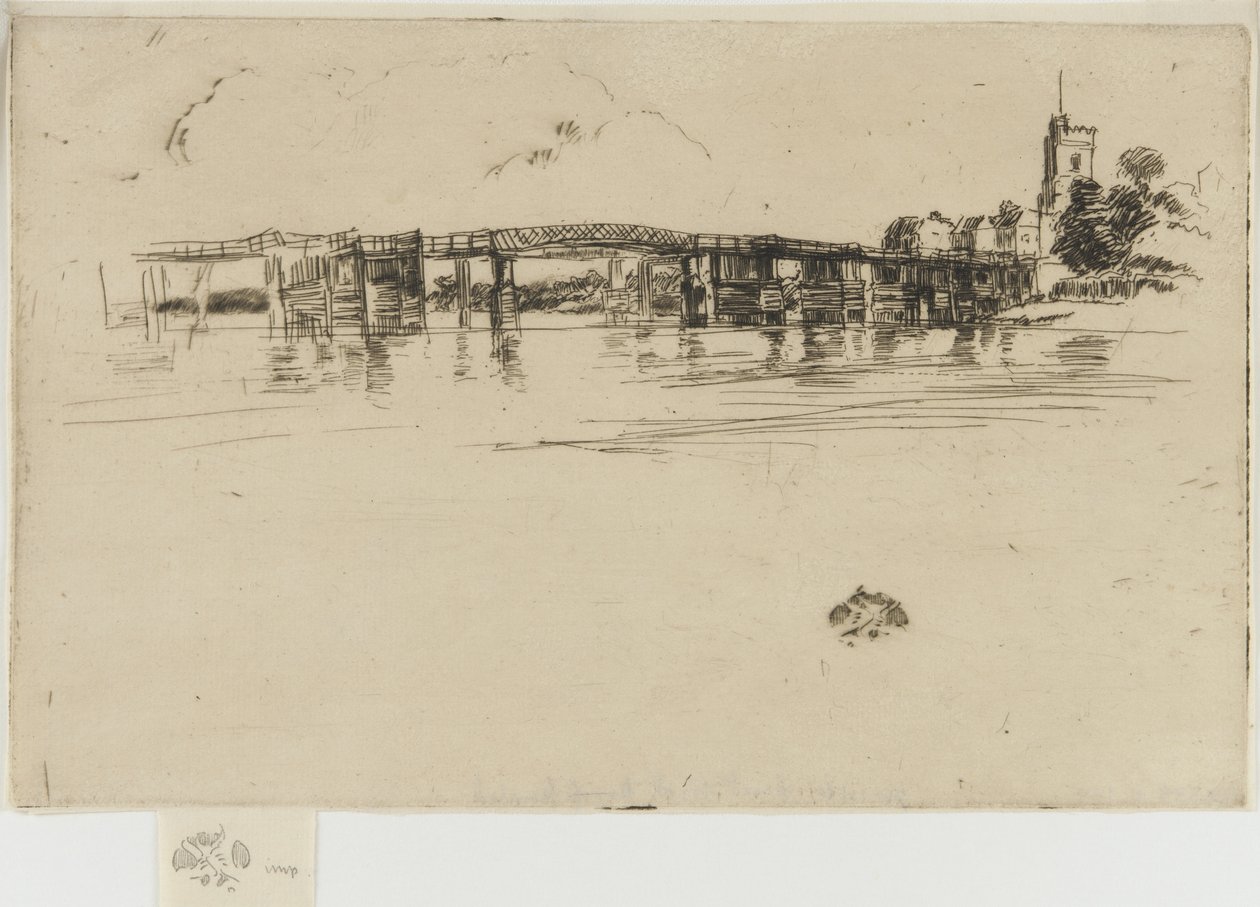 The Little Putney, nr. 1, 1879 (radering på papir) av James Abbott McNeill Whistler