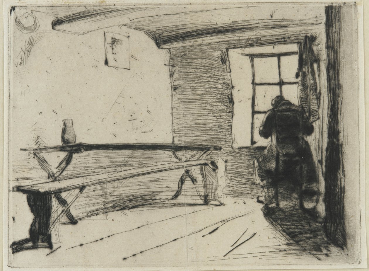 The Miser, ca. 1861 (tørrpunkt på papir) av James Abbott McNeill Whistler