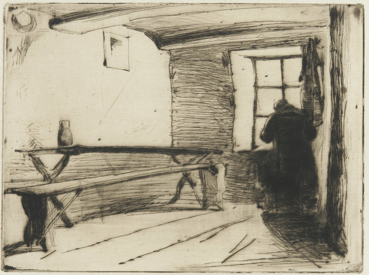 The Miser, ca. 1861 (tørrpunkt på papir) av James Abbott McNeill Whistler