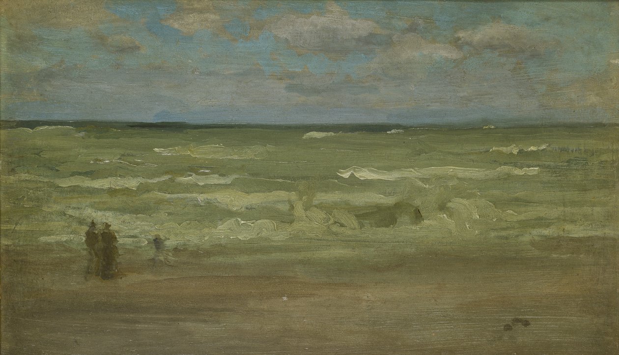 The Shore, Pourville, 1800-tallet av James Abbott McNeill Whistler