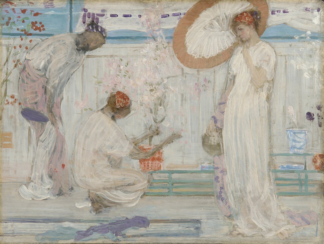 The White Symphony- Three Girls av James Abbott McNeill Whistler
