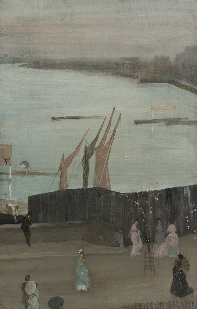 Variasjoner i Pink og Grey- Chelsea av James Abbott McNeill Whistler