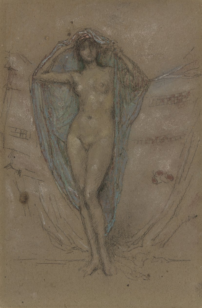 Venus Astart, 188890 (kritt og pastell på brunt papir) av James Abbott McNeill Whistler