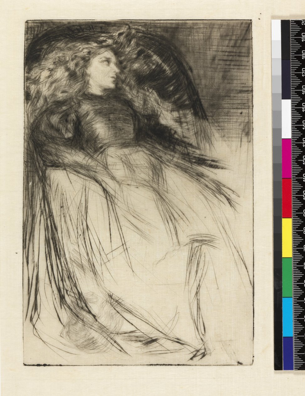 Weary, 1863 (tørrpunkt og karbonblekk på papir) av James Abbott McNeill Whistler