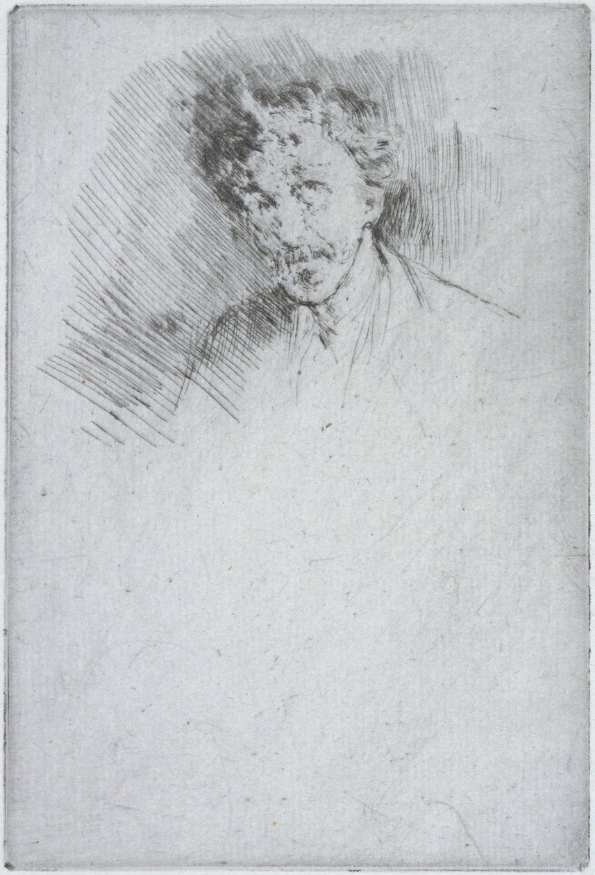 Whistler med den hvite låsen, 1879 av James Abbott McNeill Whistler