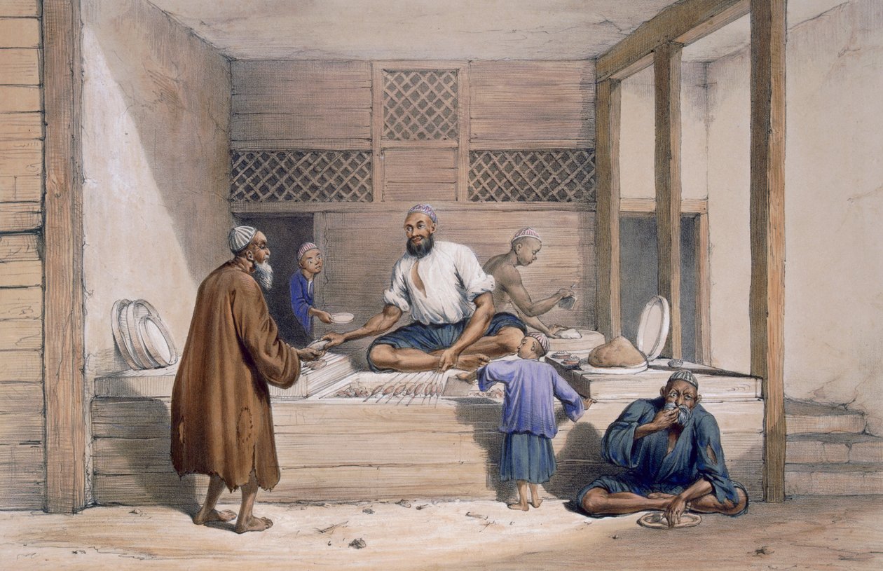Cabaub-butikk, uanstendig, 1843 av James Atkinson
