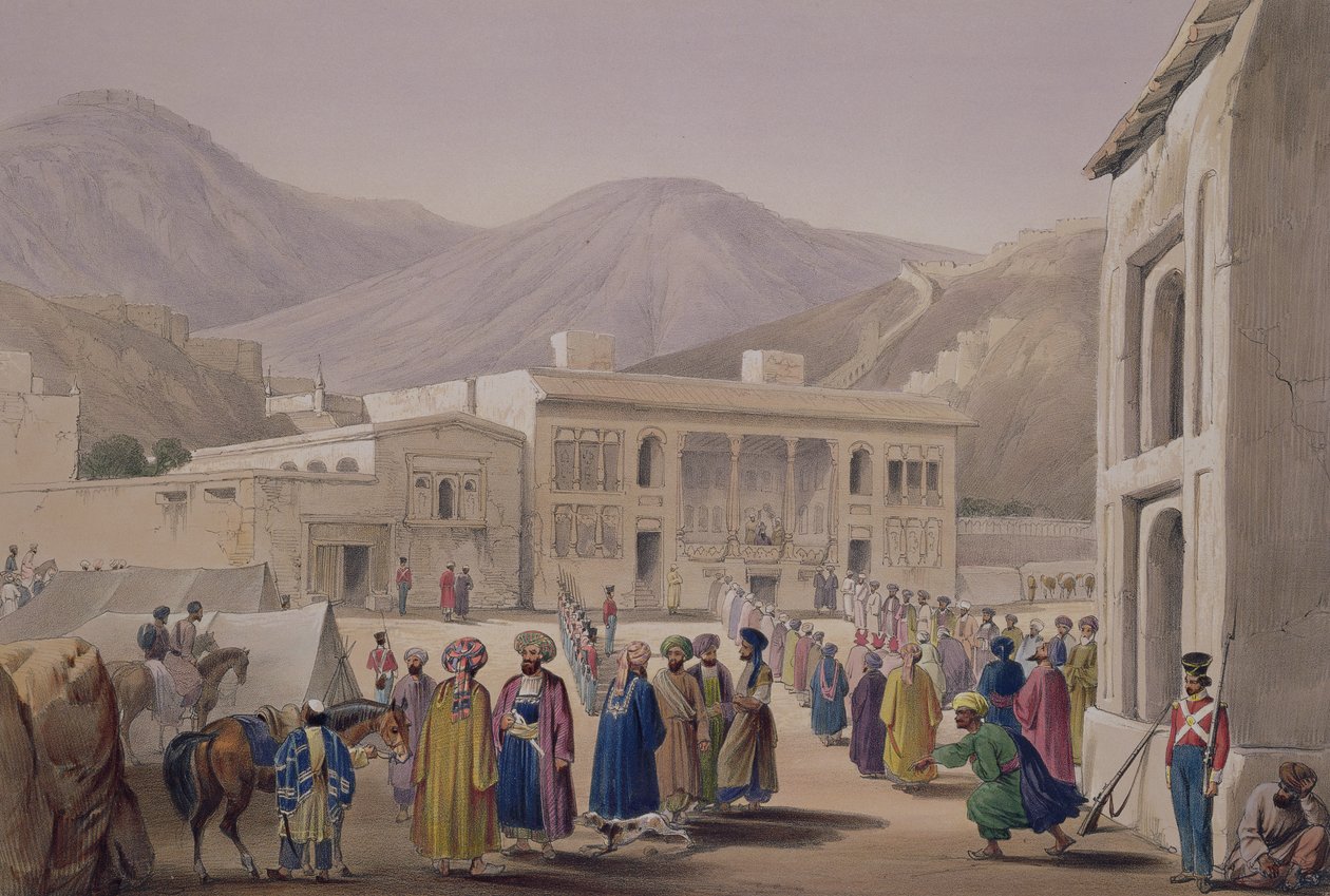 Durbar-Khaneh av Shah Shoojah-Ool-Moolk, i Caubul, fra 
