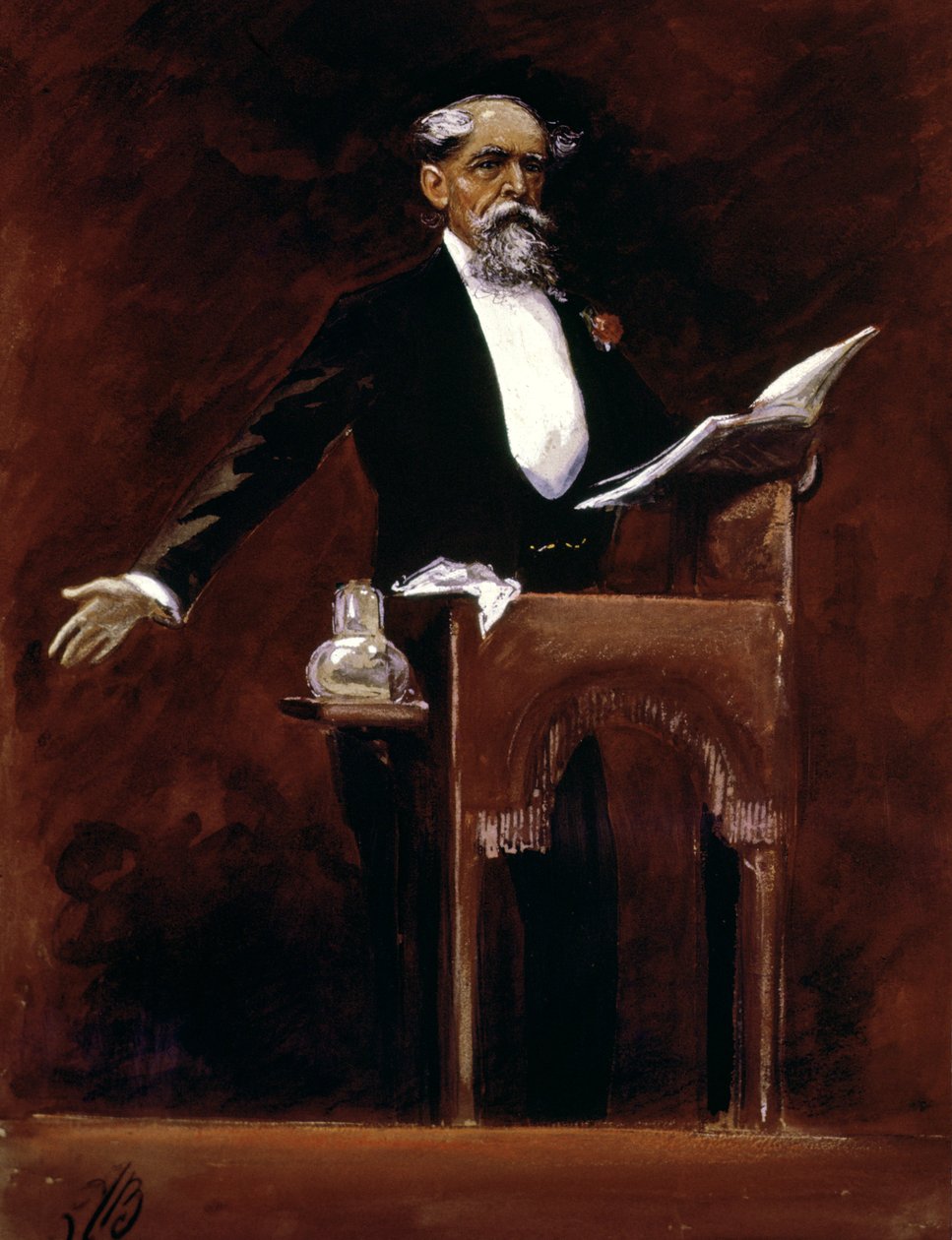 Charles Dickens (1812-70) av James Bacon