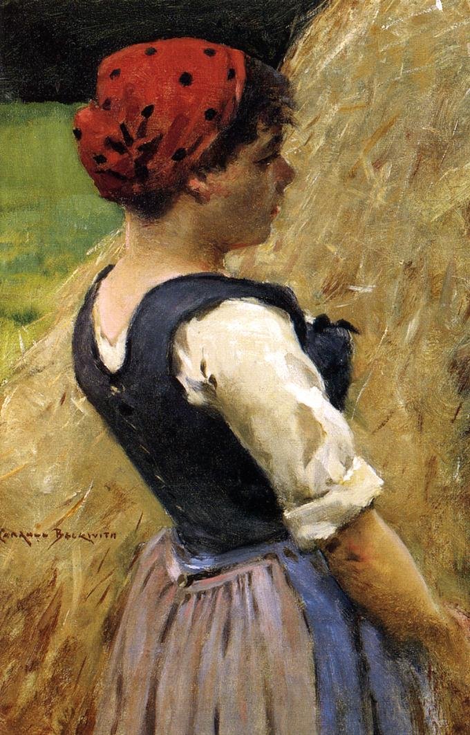 Normandie jente av James Carroll Beckwith
