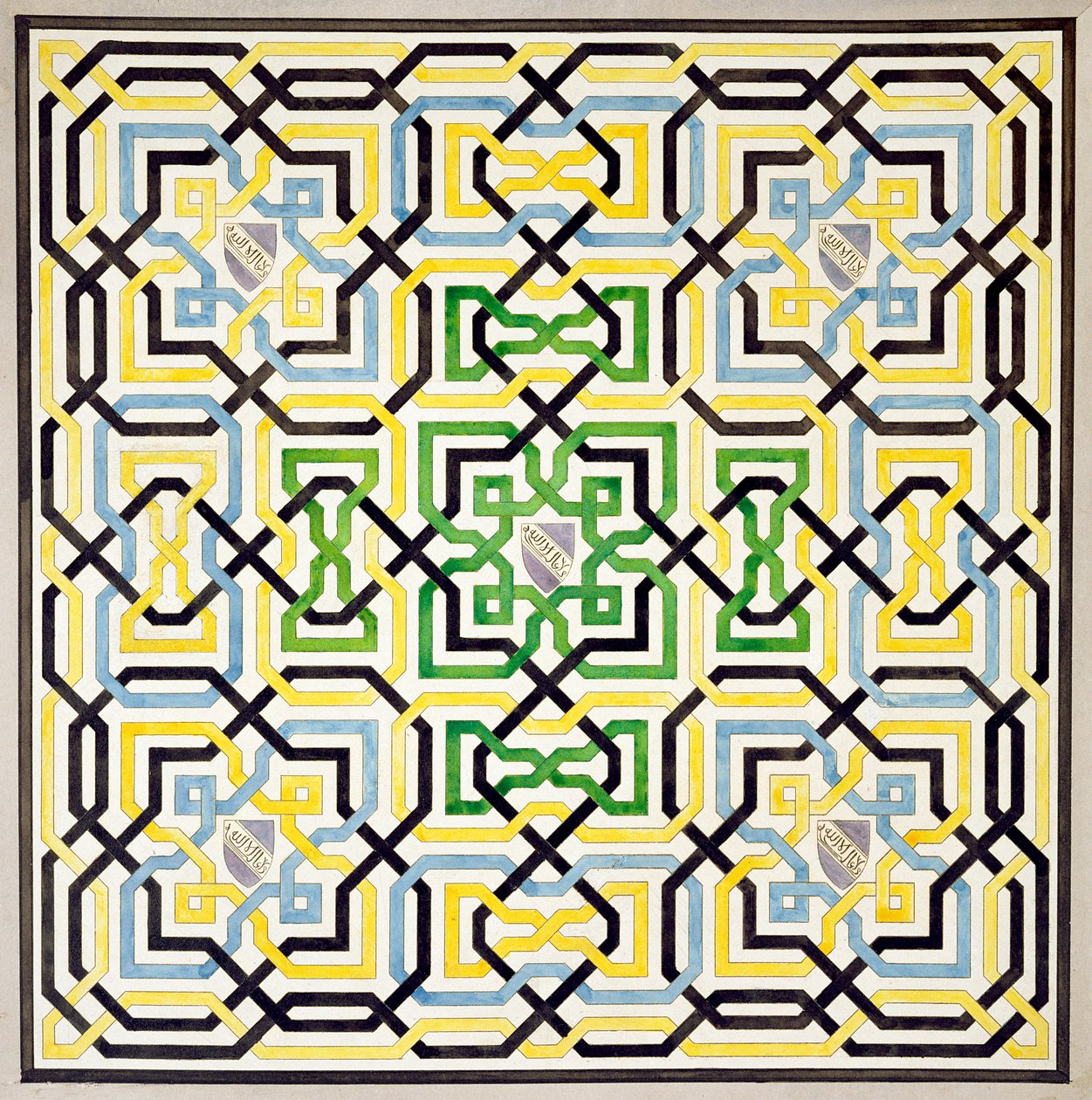 Mosaikkdesign fra Alhambra, fra 