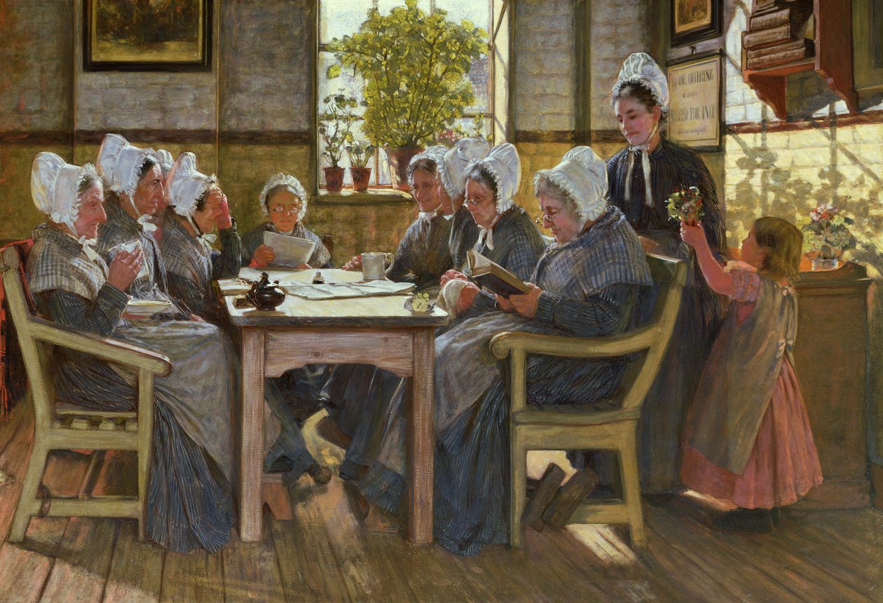 Our Poor: A Bible Reading, Chelsea Workhouse, 1878 av James Charles