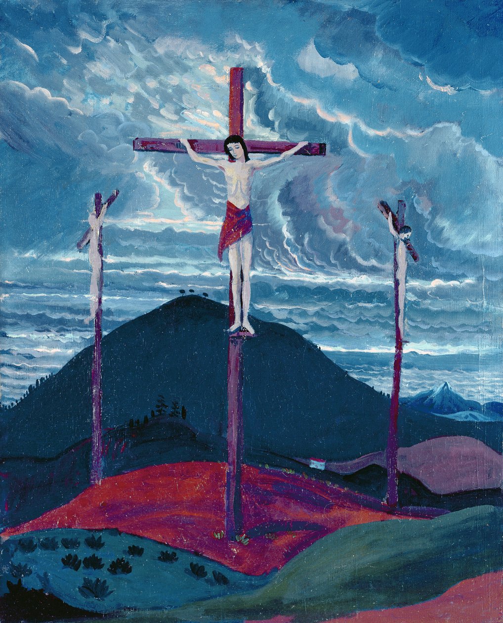 Korsfestelse, 1913 av James Dickson Innes