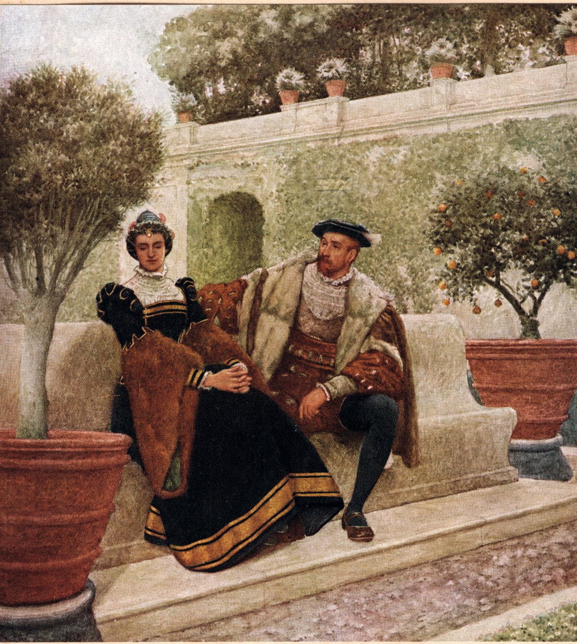Lorenzo og Jessica, illustrasjon fra 