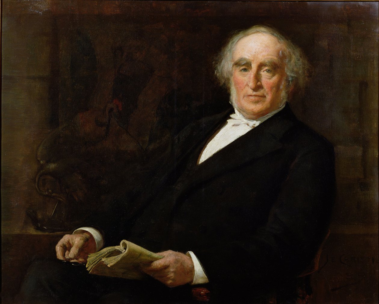 Portrett av professor James Legge (1815-97) Første Oxford-professor i kinesisk og medlem av Corpus Christi College, Oxford av James Elder Christie