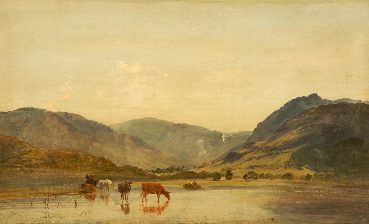 Lake Scene, ca. 1860-70 av Francis Danby