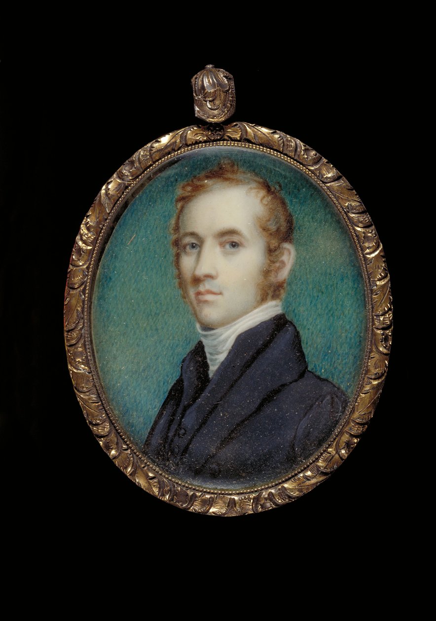 Portrett av pastor James M. Winchell (olje på elfenben) av James Frothingham